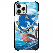 Sonic The Hedgehog Phone Case For iPhone Samsung Galaxy Pixel OnePlus Vivo Xiaomi Asus Sony Motorola Nokia - Sonic The Hedgehog Running on Water Illustration