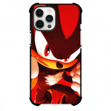Sonic The Hedgehog Shadow The Hedgehog Phone Case For iPhone Samsung Galaxy Pixel OnePlus Vivo Xiaomi Asus Sony Motorola Nokia - Shadow The Hedgehog Illustration Red Background