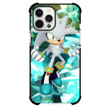 Sonic The Hedgehog Silver The Hedgehog Phone Case For iPhone Samsung Galaxy Pixel OnePlus Vivo Xiaomi Asus Sony Motorola Nokia - Silver The Hedgehog Portrait Collage Background