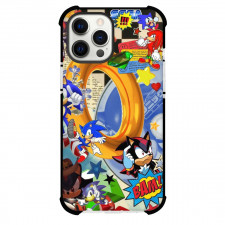 Sonic The Hedgehog Phone Case For iPhone Samsung Galaxy Pixel OnePlus Vivo Xiaomi Asus Sony Motorola Nokia - Sonic and Ring Collage