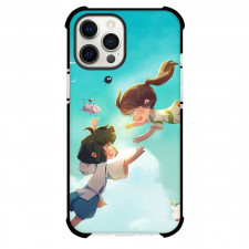 Spirited Away Case For iPhone Samsung Galaxy Pixel OnePlus Vivo Xiaomi Asus Sony Motorola Nokia - Characters Flying in the Sky Chibi Art