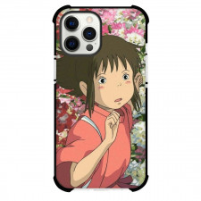 Spirited Away Chihiro Case For iPhone Samsung Galaxy Pixel OnePlus Vivo Xiaomi Asus Sony Motorola Nokia - Chihiro Running Flowers Background
