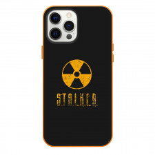 S.T.A.L.K.E.R. Phone Case For iPhone Samsung Galaxy Pixel OnePlus Vivo Xiaomi Asus Sony Motorola Nokia - S.T.A.L.K.E.R. Radiation Black Yellow Symbol On Black Background