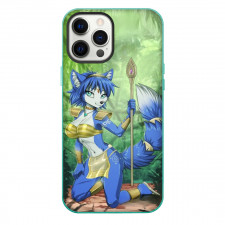 Star Fox Krystal Phone Case For iPhone Samsung Galaxy Pixel OnePlus Vivo Xiaomi Asus Sony Motorola Nokia - Krystal Holding Staff In Forest