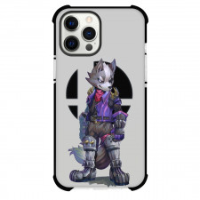 Star Fox Wolf O Donnell Phone Case For iPhone Samsung Galaxy Pixel OnePlus Vivo Xiaomi Asus Sony Motorola Nokia - Wolf O Donnell Fierce Portrait In Gray Background