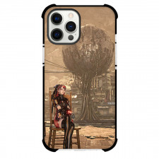 Stellar Blade Eve Phone Case For iPhone Samsung Galaxy Pixel OnePlus Vivo Xiaomi Asus Sony Motorola Nokia - Eve Sitting On A Chair Infront Of A Futuristic Background