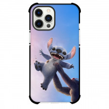 Lilo & Stitch Phone Case For iPhone Samsung Galaxy Pixel OnePlus Vivo Xiaomi Asus Sony Motorola Nokia - Stitch Holds up by Rafiki Pink Blue Background