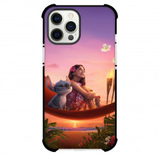 Lilo & Stitch Phone Case For iPhone Samsung Galaxy Pixel OnePlus Vivo Xiaomi Asus Sony Motorola Nokia - Lilo & Stitch Sitting on Hammock Sunset Background