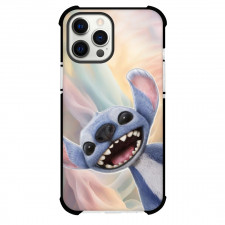 Lilo & Stitch Phone Case For iPhone Samsung Galaxy Pixel OnePlus Vivo Xiaomi Asus Sony Motorola Nokia - Stitch Smile Rainbow Background