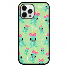 Lilo & Stitch Scrump Phone Case For iPhone Samsung Galaxy Pixel OnePlus Vivo Xiaomi Asus Sony Motorola Nokia - Scrump Pattern Art On Green Background