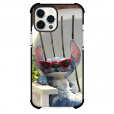 Lilo & Stitch Phone Case For iPhone Samsung Galaxy Pixel OnePlus Vivo Xiaomi Asus Sony Motorola Nokia - Stitch Sitting on Bench with Sun Glasses