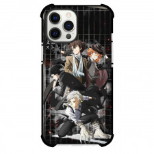 Bungo Stray Dogs Case For iPhone Samsung Galaxy Pixel OnePlus Vivo Xiaomi Asus Sony Motorola Nokia - Characters Fierce Poster On Black Background