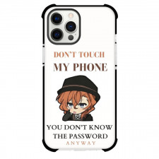 Bungo Stray Dogs Chuya Nakahara Case For iPhone Samsung Galaxy Pixel OnePlus Vivo Xiaomi Asus Sony Motorola Nokia - Chuya Nakahara Dont Touch My Phone Chibi Art