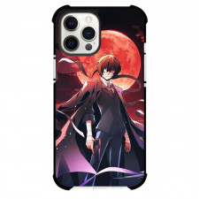 Bungo Stray Dogs Osamu Dazai Case For iPhone Samsung Galaxy Pixel OnePlus Vivo Xiaomi Asus Sony Motorola Nokia - Osamu Dazai Fierce Portrait Blood Moon Background