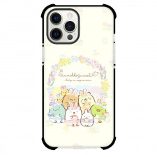 Sumikko Gurashi Phone Case For iPhone Samsung Galaxy Pixel OnePlus Vivo Xiaomi Asus Sony Motorola Nokia - Sumikko Gurashi Characters Easter High Tea On Flowers Background