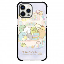 Sumikko Gurashi Phone Case For iPhone Samsung Galaxy Pixel OnePlus Vivo Xiaomi Asus Sony Motorola Nokia - Sumikko Gurashi Characters Find The Gems On Purple Background