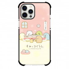 Sumikko Gurashi Phone Case For iPhone Samsung Galaxy Pixel OnePlus Vivo Xiaomi Asus Sony Motorola Nokia - Sumikko Gurashi Characters Eating Kanto Cooking On Warm House Background