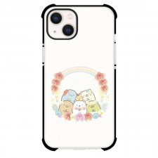 Sumikko Gurashi Phone Case For iPhone Samsung Galaxy Pixel OnePlus Vivo Xiaomi Asus Sony Motorola Nokia - Sumikko Gurashi Characters In The Wreaths On Cream Background