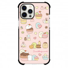 Sumikko Gurashi Phone Case For iPhone Samsung Galaxy Pixel OnePlus Vivo Xiaomi Asus Sony Motorola Nokia - Sumikko Gurashi Dessert On Pink Background