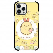 Sumikko Gurashi Ebi Fry No Shippo Phone Case For iPhone Samsung Galaxy Pixel OnePlus Vivo Xiaomi Asus Sony Motorola Nokia - Sumikko Gurashi Ebi Fry No Shippo On Duty On Yellow Background