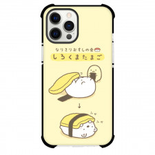 Sumikko Gurashi Shirokuma Phone Case For iPhone Samsung Galaxy Pixel OnePlus Vivo Xiaomi Asus Sony Motorola Nokia - Sumikko Gurashi Shirokuma Egg Sushi On Yellow Background