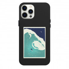 Surfing Phone Case For iPhone Samsung Galaxy Pixel OnePlus Vivo Xiaomi Asus Sony Motorola Nokia - Surfing The big wave - Duotone illustration Sticker