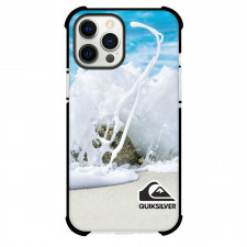 Surfing Quiksilver Phone Case For iPhone Samsung Galaxy Pixel OnePlus Vivo Xiaomi Asus Sony Motorola Nokia - Surfing Quiksilver Logo On Sea Wave Background