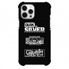 Surfing Quiksilver Phone Case For iPhone Samsung Galaxy Pixel OnePlus Vivo Xiaomi Asus Sony Motorola Nokia - Surfing Quiksilver Vintage Vector Logo On Black Background