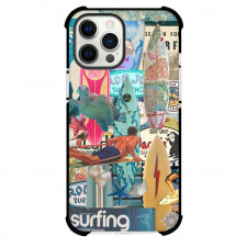 Surfing Phone Case For iPhone Samsung Galaxy Pixel OnePlus Vivo Xiaomi Asus Sony Motorola Nokia - Surfing Sticker Mania Collage Poster