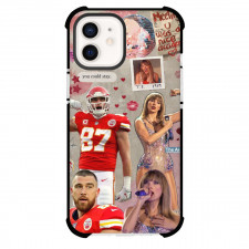 Taylor Swift And Travis Kelce Team Swelce Phone Case For iPhone Samsung Galaxy Pixel OnePlus Vivo Xiaomi Asus Sony Motorola Nokia - Swelce Collage With Hearts And Lips