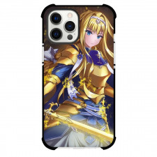 Sword Art Online Alice Zuberg Phone Case For iPhone Samsung Galaxy Pixel OnePlus Vivo Xiaomi Asus Sony Motorola Nokia - Alice Zuberg Gold Sparks Anime