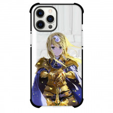 Sword Art Online Alice Zuberg Phone Case For iPhone Samsung Galaxy Pixel OnePlus Vivo Xiaomi Asus Sony Motorola Nokia - Alice Zuberg Holding Sword on Front