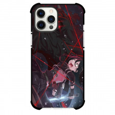 Sword Art Online Kirito Phone Case For iPhone Samsung Galaxy Pixel OnePlus Vivo Xiaomi Asus Sony Motorola Nokia - Kirito Attacking Monster Red Lines Illustration