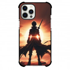 Sword Art Online Kirito Phone Case For iPhone Samsung Galaxy Pixel OnePlus Vivo Xiaomi Asus Sony Motorola Nokia - Kirito Standing Sillhoutte Sun Background