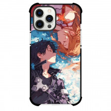 Sword Art Online Kirito & Asuna Phone Case For iPhone Samsung Galaxy Pixel OnePlus Vivo Xiaomi Asus Sony Motorola Nokia - Kirito & Asuna Up and Down Anime