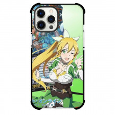 Sword Art Online Leafa Phone Case For iPhone Samsung Galaxy Pixel OnePlus Vivo Xiaomi Asus Sony Motorola Nokia - Leafa Winking Card Background