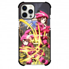 Sword Art Online Llenn Phone Case For iPhone Samsung Galaxy Pixel OnePlus Vivo Xiaomi Asus Sony Motorola Nokia - Llenn Firing Weapon Gold Flare Illustration