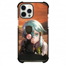 Sword Art Online Sinon Phone Case For iPhone Samsung Galaxy Pixel OnePlus Vivo Xiaomi Asus Sony Motorola Nokia - Sinon Aiming Her Weapon 3D