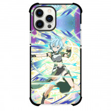 Sword Art Online Sinon Phone Case For iPhone Samsung Galaxy Pixel OnePlus Vivo Xiaomi Asus Sony Motorola Nokia - Sinon Attacking Blue Green Flare Background