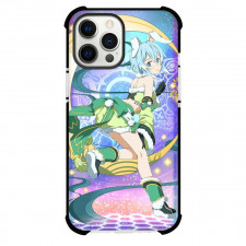 Sword Art Online Sinon Phone Case For iPhone Samsung Galaxy Pixel OnePlus Vivo Xiaomi Asus Sony Motorola Nokia - Sinon Butt Out Pose Moon Background