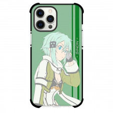 Sword Art Online Sinon Phone Case For iPhone Samsung Galaxy Pixel OnePlus Vivo Xiaomi Asus Sony Motorola Nokia - Sinon Holding Phone Side Portrait