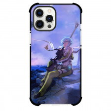Sword Art Online Sinon Phone Case For iPhone Samsung Galaxy Pixel OnePlus Vivo Xiaomi Asus Sony Motorola Nokia - Sinon Holding Weapon Sitting On Stone Illustration