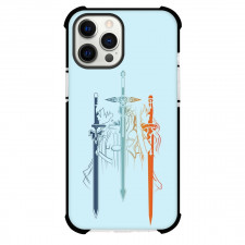 Sword Art Online Phone Case For iPhone Samsung Galaxy Pixel OnePlus Vivo Xiaomi Asus Sony Motorola Nokia - Sword Blue Aqua And Red