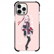 Sword Art Online Yuna Phone Case For iPhone Samsung Galaxy Pixel OnePlus Vivo Xiaomi Asus Sony Motorola Nokia - Yuna Standing Pink Background