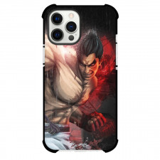 Tekken Kazuya Mishima Phone Case For iPhone Samsung Galaxy Pixel OnePlus Vivo Xiaomi Asus Sony Motorola Nokia - Kazuya Mishima Side Portrait Raining Background