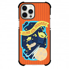 Toy Story Aliens Phone Case For iPhone Samsung Galaxy Pixel OnePlus Vivo Xiaomi Asus Sony Motorola Nokia - Aliens Jumpers Orange Background