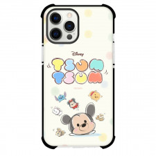 Disney Tsum Tsum Phone Case For iPhone And Samsung Galaxy - Disney Tsum Tsum Skatch Art On Beige Background