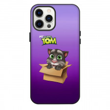 Talking Tom Phone Case For iPhone Samsung Galaxy Pixel OnePlus Vivo Xiaomi Asus Sony Motorola Nokia - Talking Tom My Talking Tom Purple Background Poster