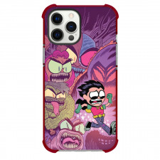 Teen Titans Go Robin Phone Case For iPhone Samsung Galaxy Pixel OnePlus Vivo Xiaomi Asus Sony Motorola Nokia - Robin Running From Monsters