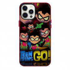 Teen Titans Go Robin Phone Case For iPhone Samsung Galaxy Pixel OnePlus Vivo Xiaomi Asus Sony Motorola Nokia - Robin Series Logo Collage